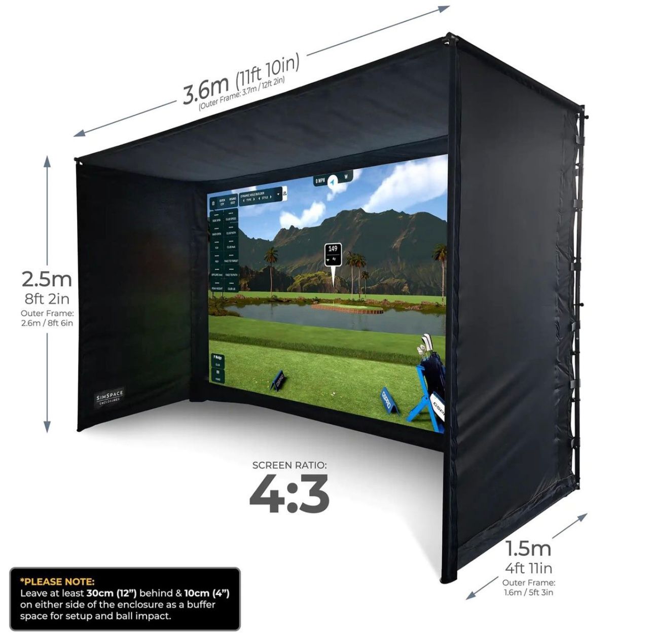 SIMply Golf Studio 12' Enclosure