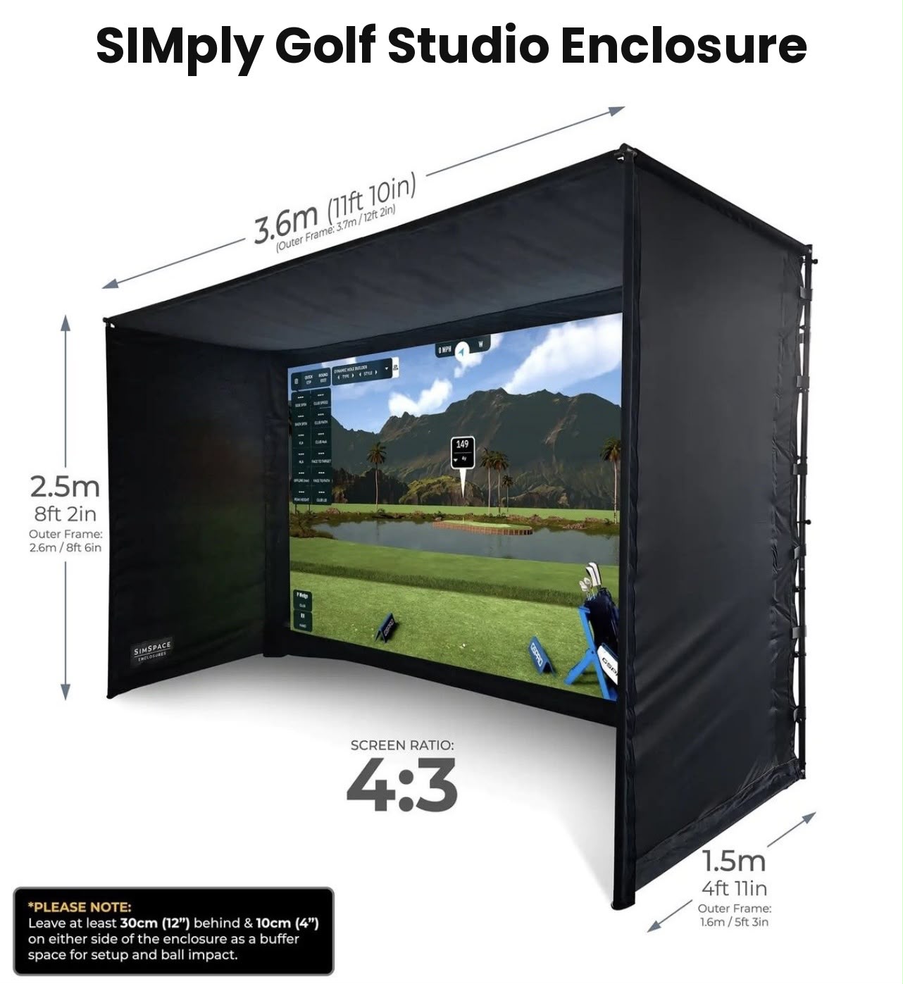 SIMply Golf Studio 12' Enclosure